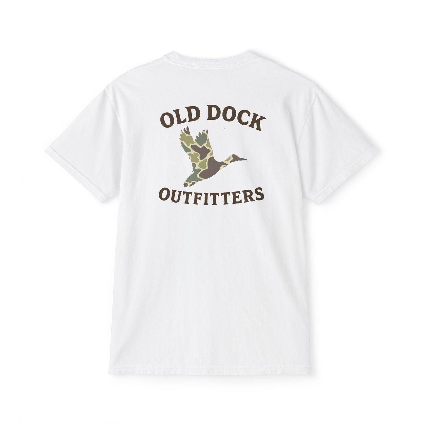 Duck Camo Old Dock Outfitters Pocket T-Shirt